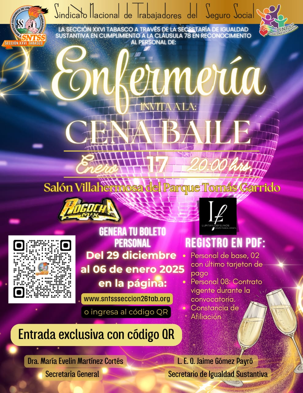 CENA BAILE PERSONAL ENFERMERIA 2025